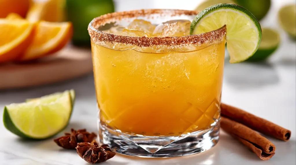 pumpkin spice margarita cocktail