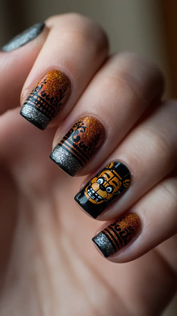 five nights at freddy's manicure