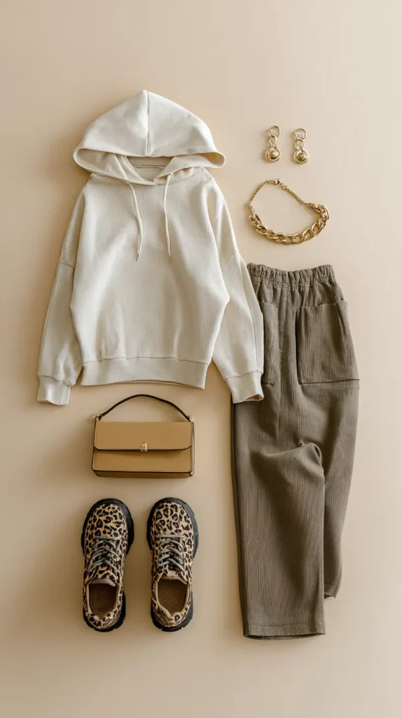 fall fits flat lay