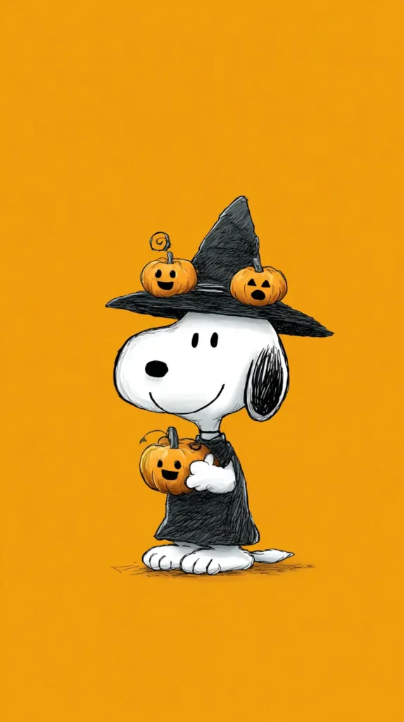 snoopy dressed as a witch