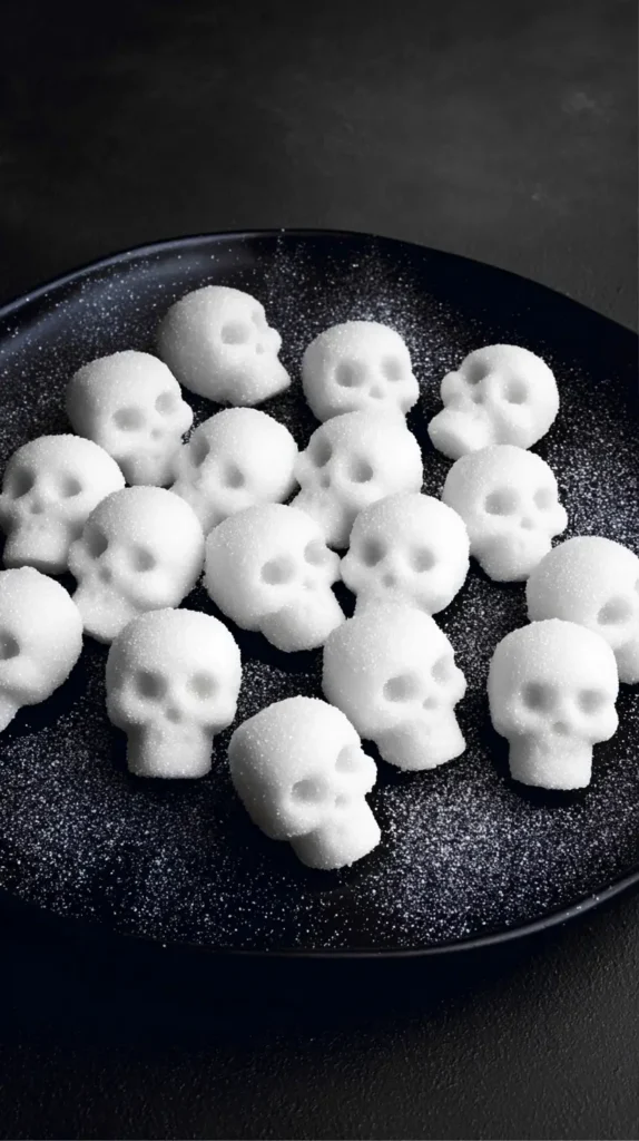 skull-shaped sugar cubes