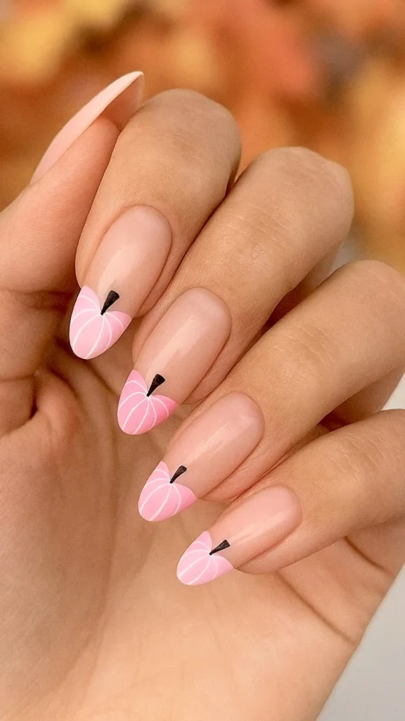 pumpkin tips on manicure