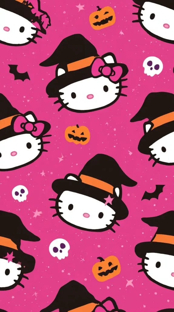 cute Hello Kitty Halloween wallpaper