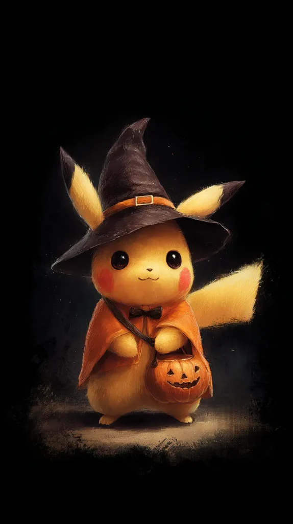 Pikachu dressed as a witch