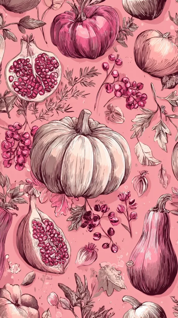pink fall designs