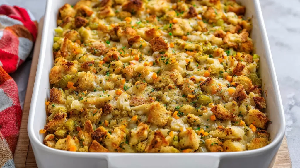 chicken stuffing casserole
