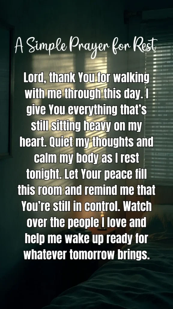 good night prayer