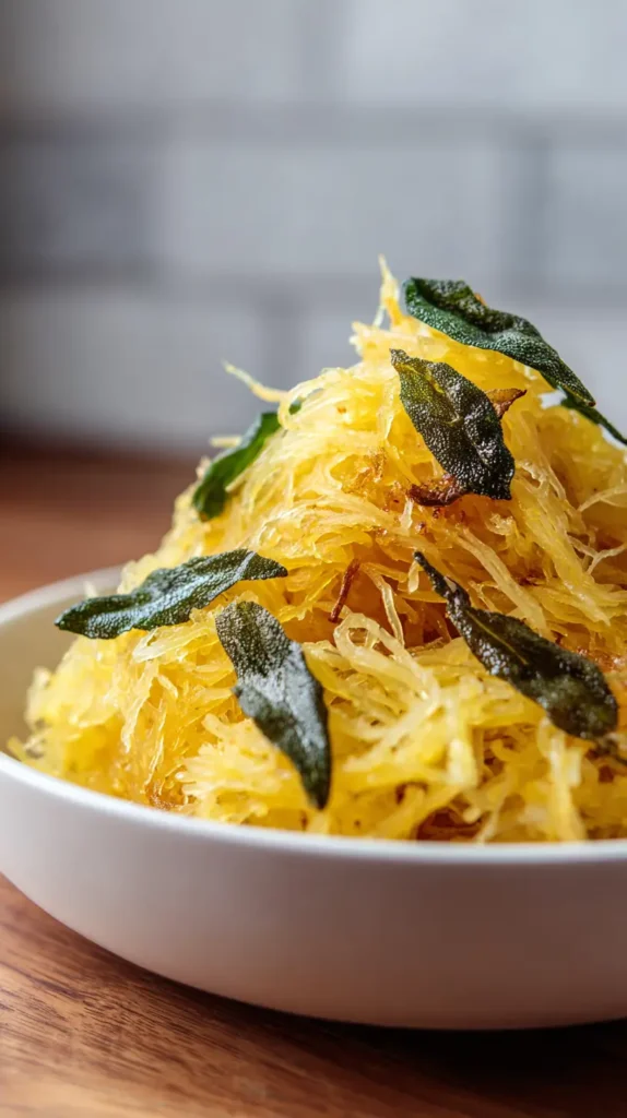 maple sage spaghetti squash