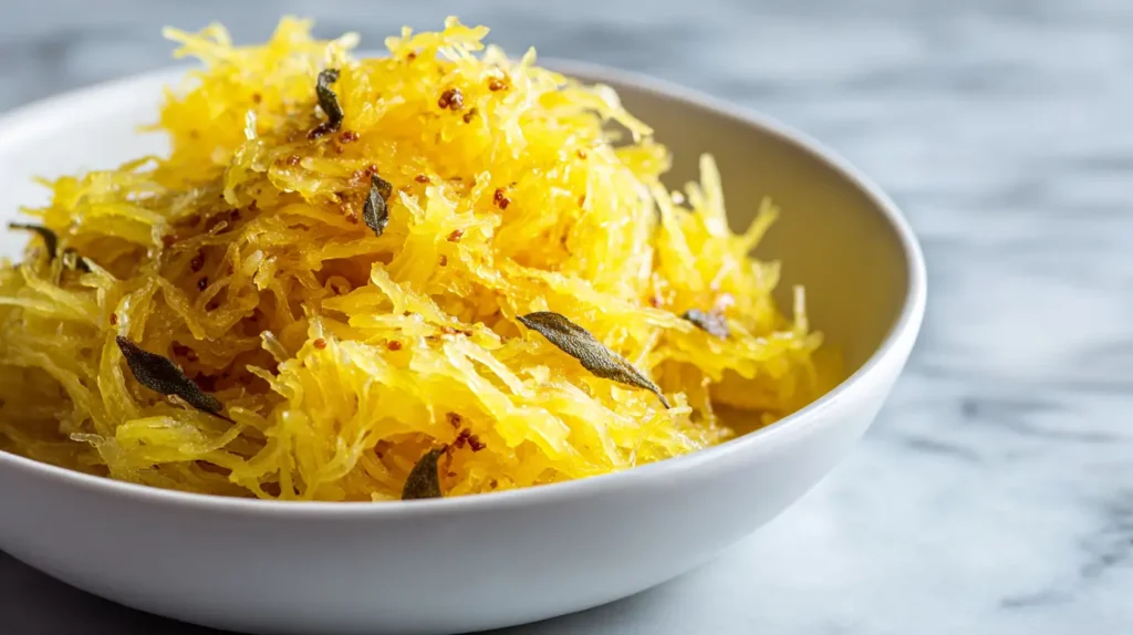 maple sage spaghetti squash bowl