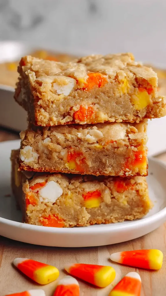 candy corn blondies
