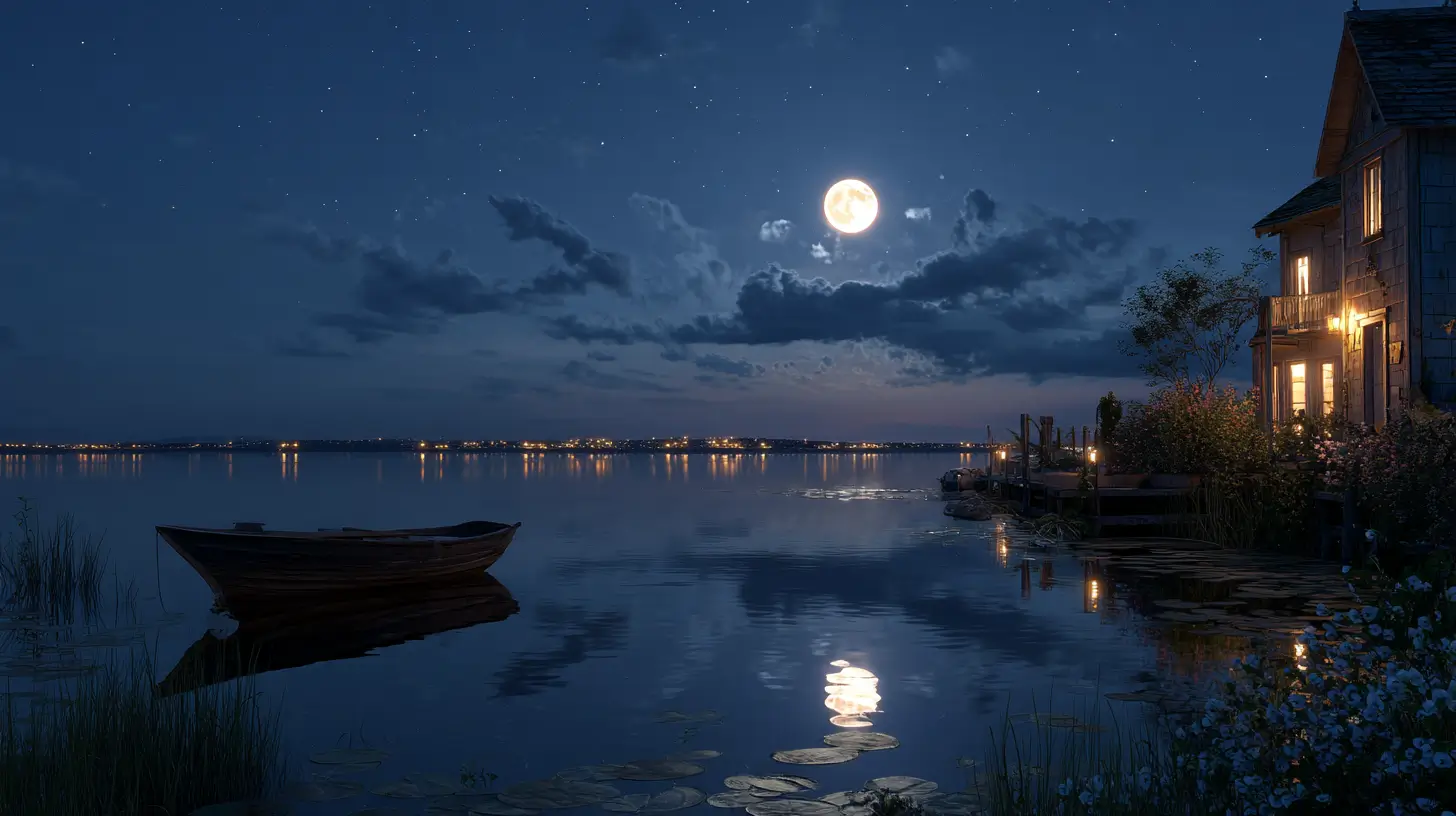 nighttime scene