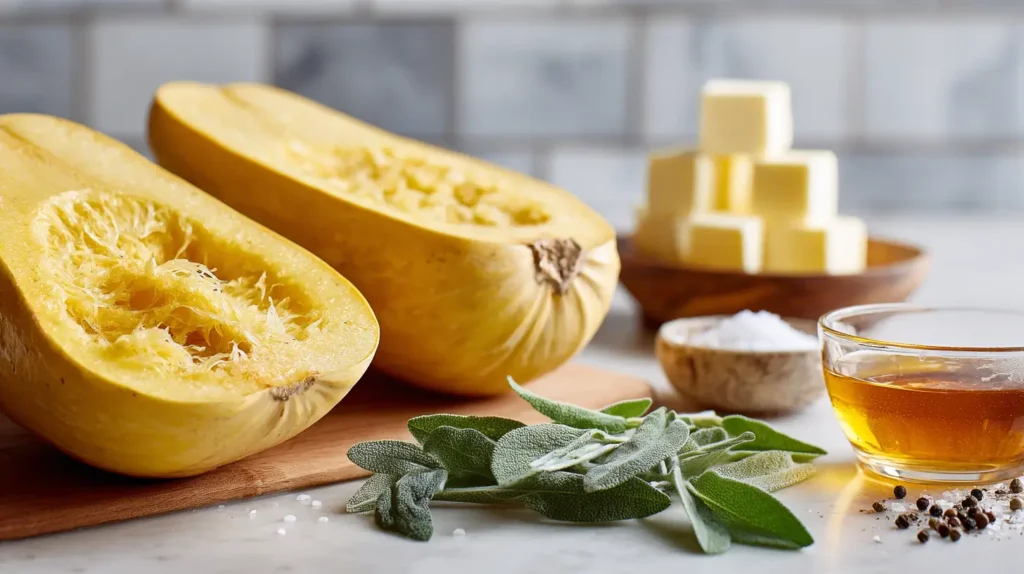 maple sage spaghetti squash