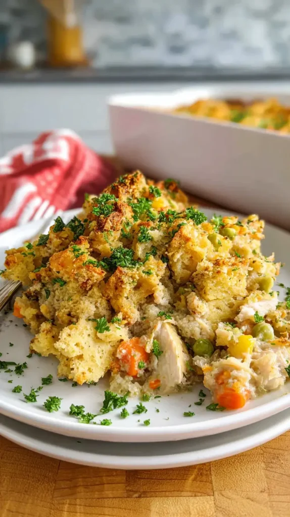 chicken stuffing casserole