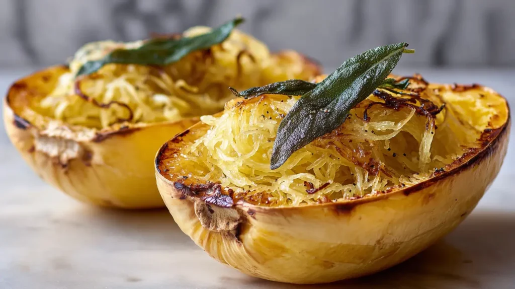 maple sage spaghetti squash