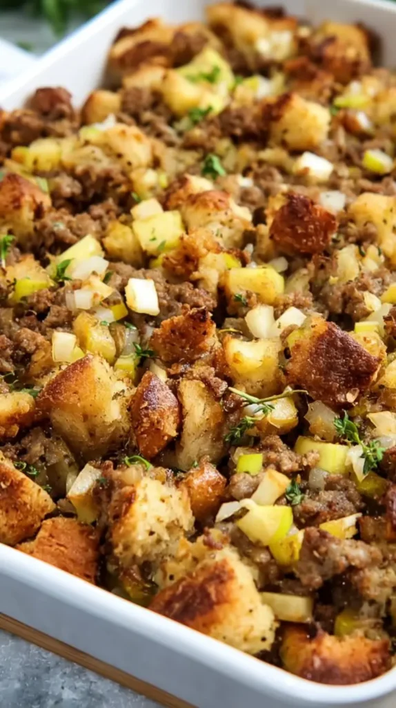 apple sausage stuffing
