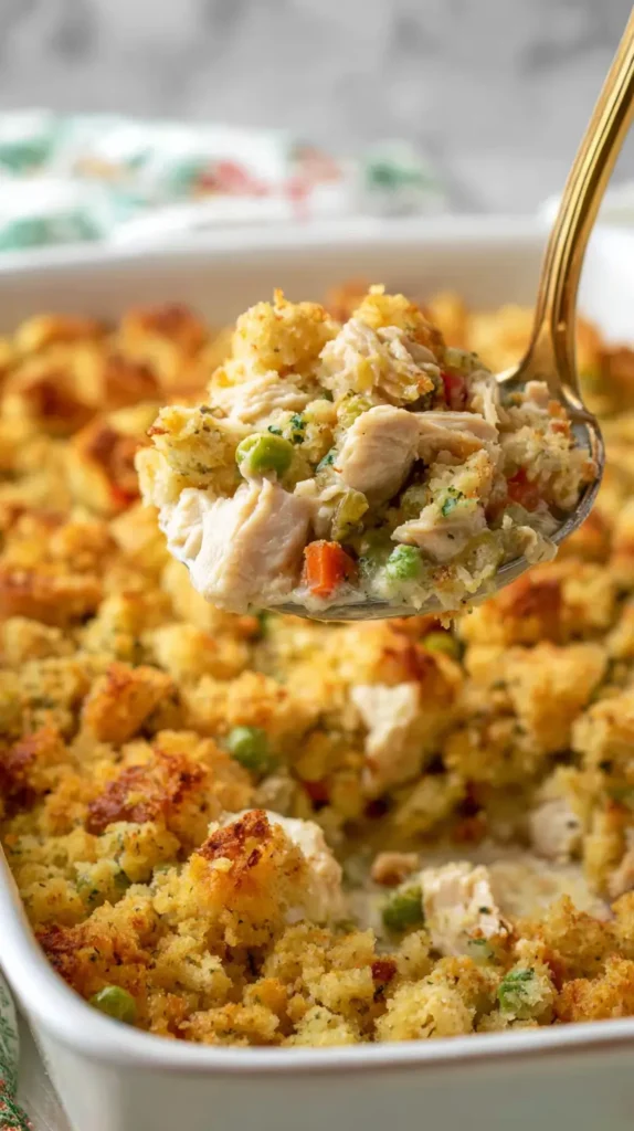 chicken stuffing casserole