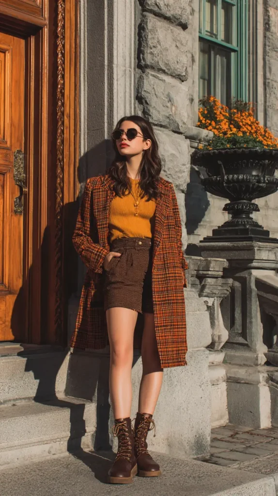 Thanksgiving fit for woman on the street