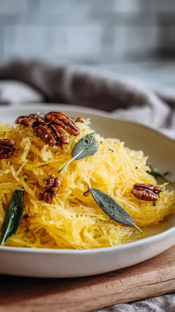 maple sage spaghetti squash