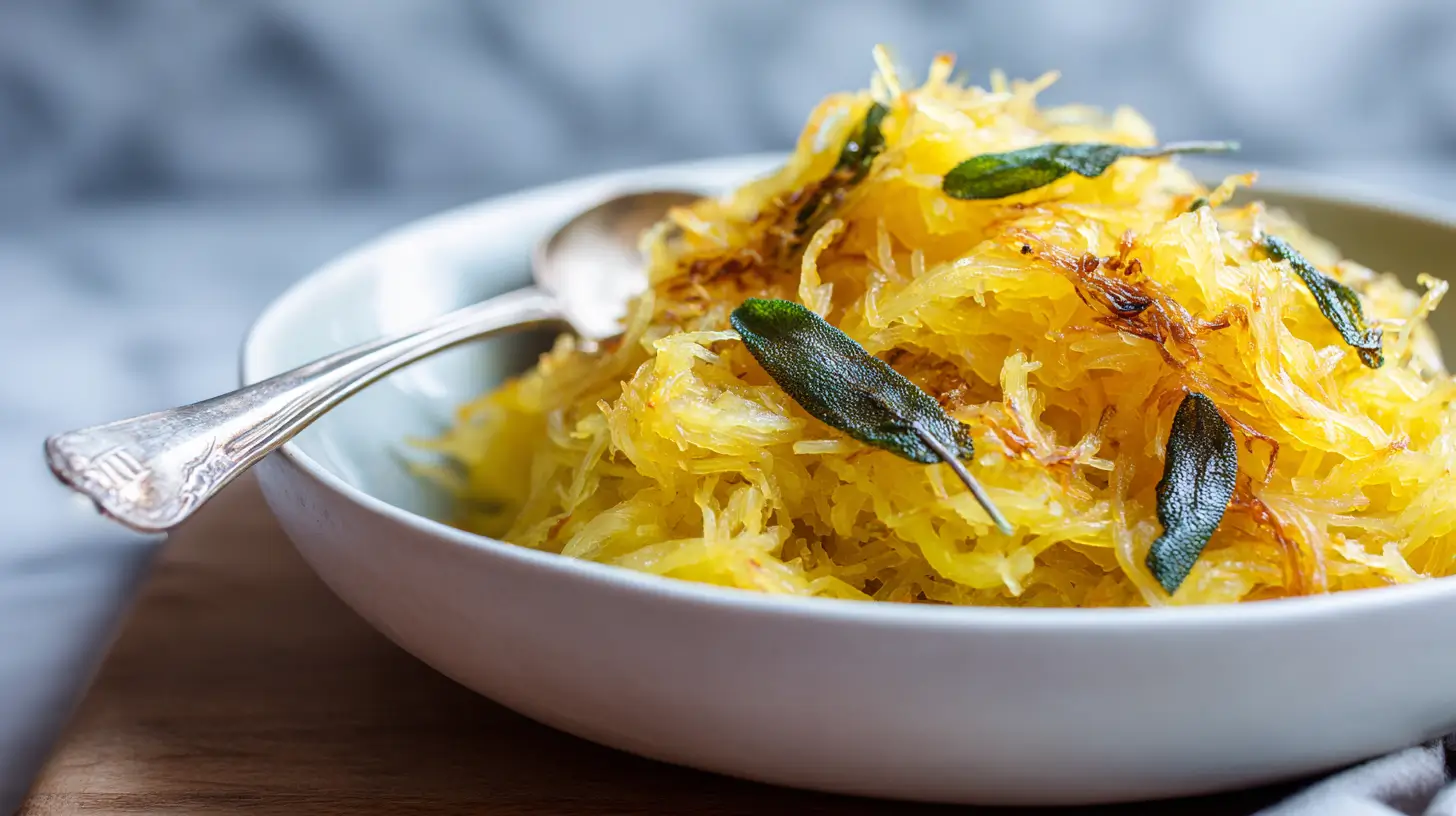 maple sage spaghetti squash