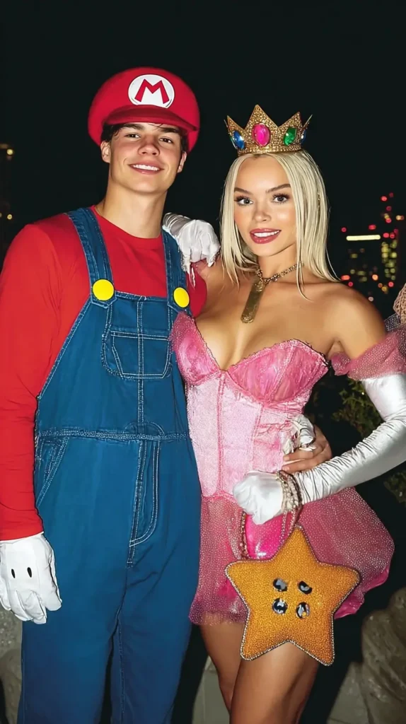 princess peach and mario look a like costumes