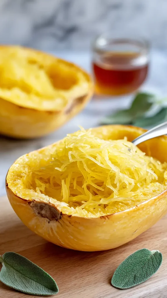 maple sage spaghetti squash