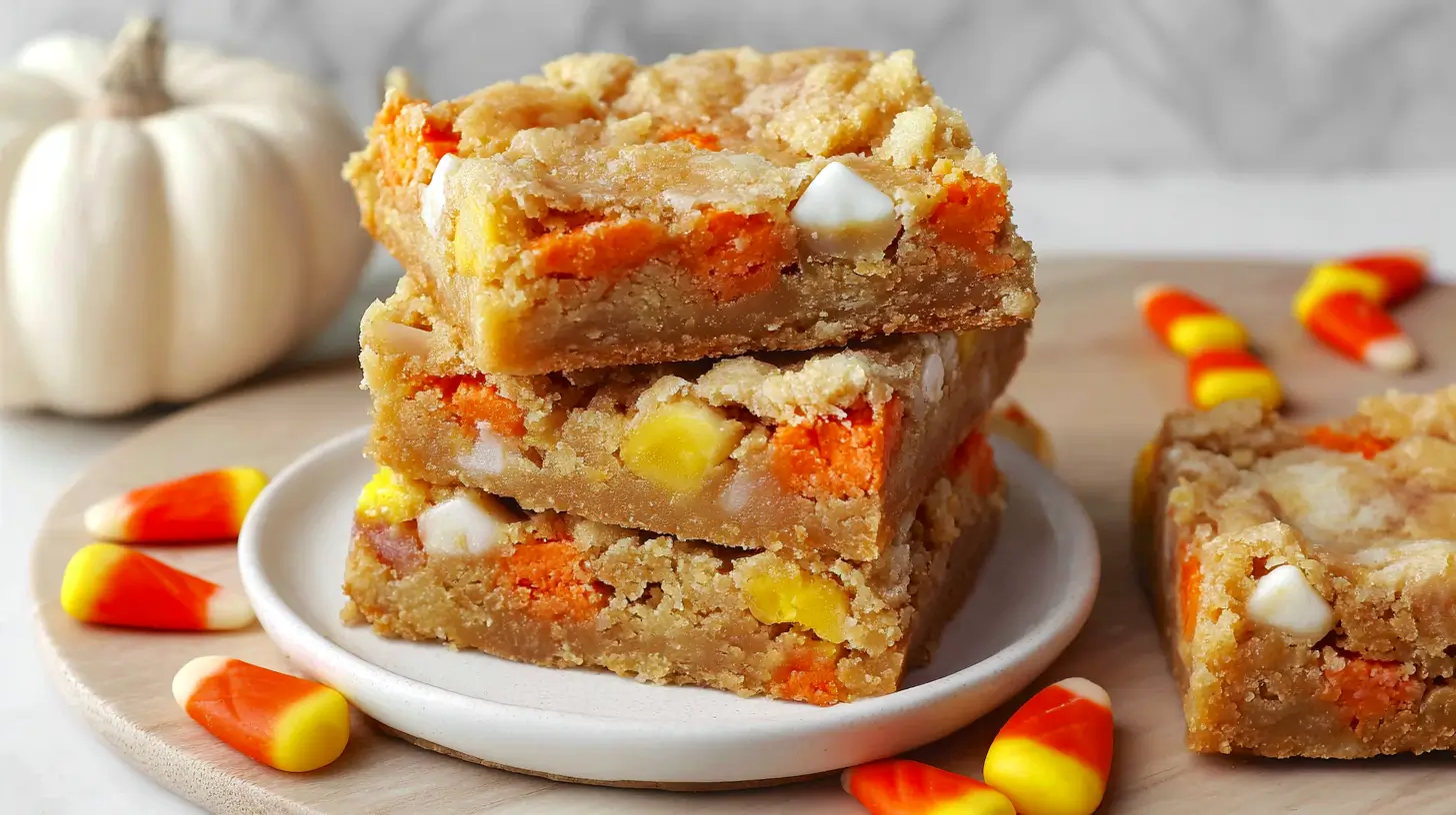 candy corn blondies