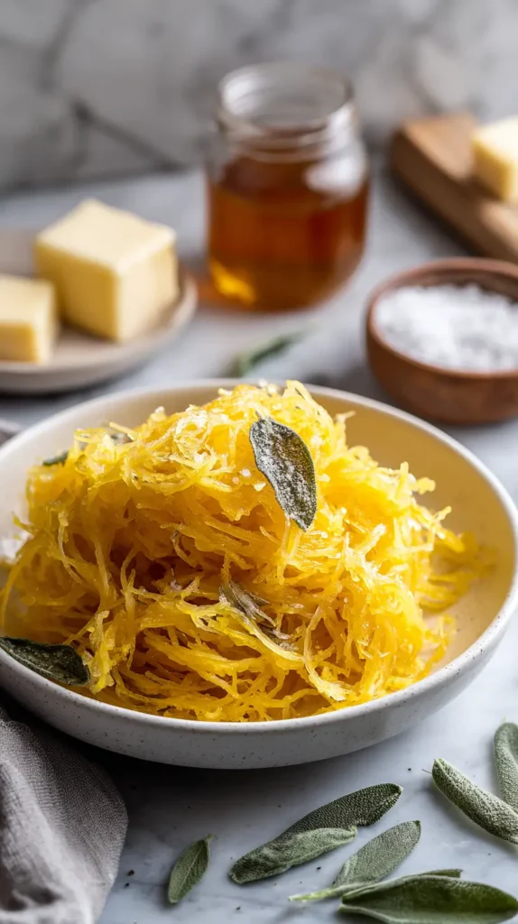 maple sage spaghetti squash