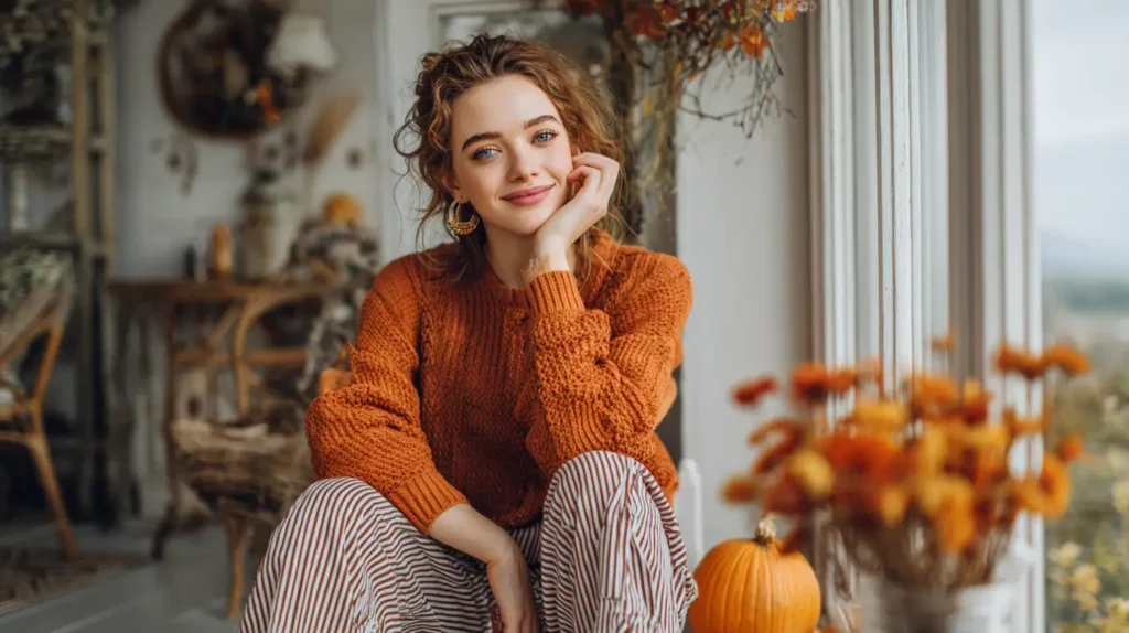 thanksgiving fits, girl in a fall outfit
