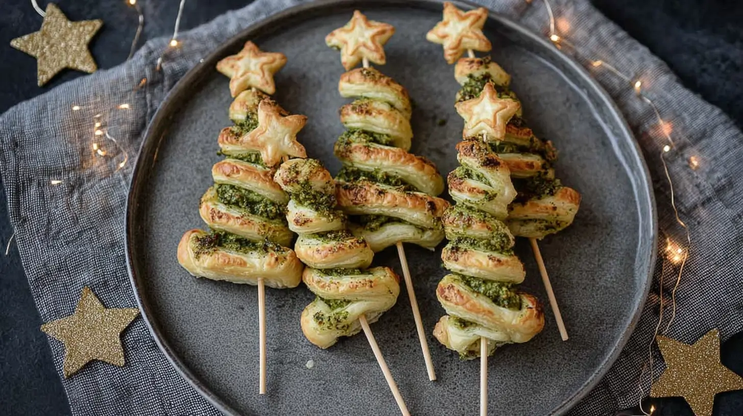 Christmas tree puff pastry