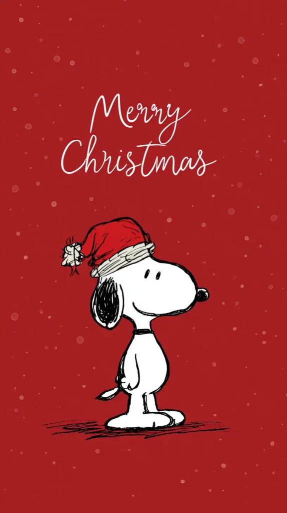 Snoopy holiday background for phone