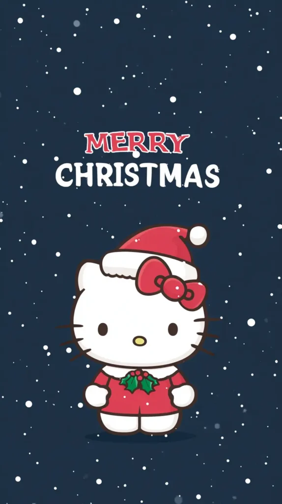 Hello Kitty holiday background for phone