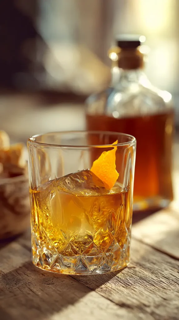 maple variation of bourbon drink