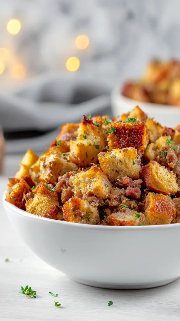 sausage stuffing bowl