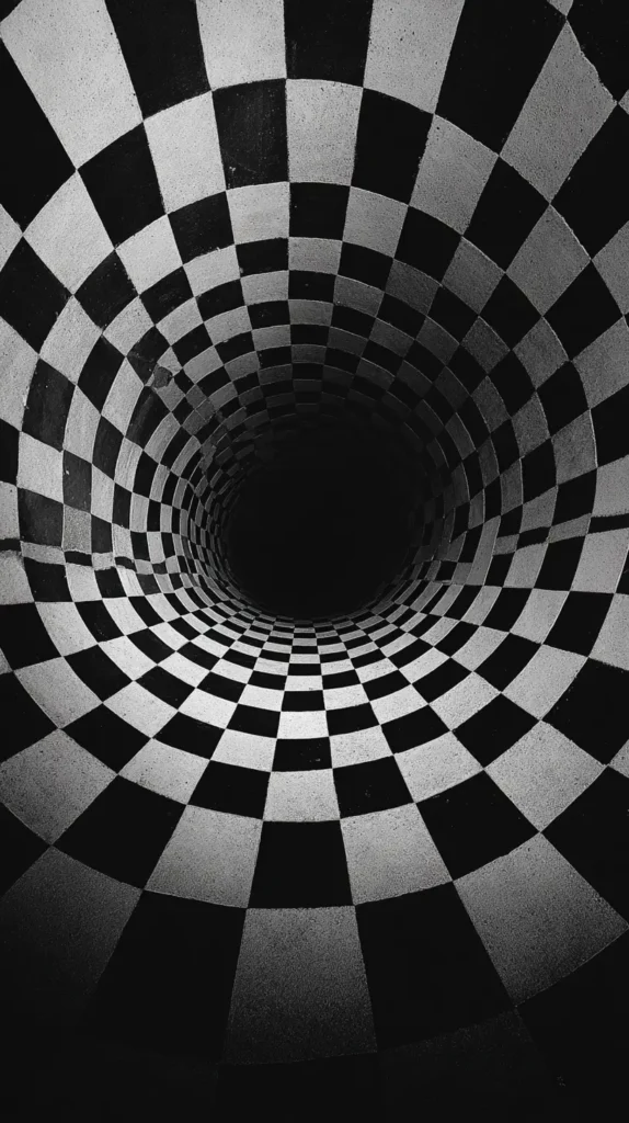 black and white vortex