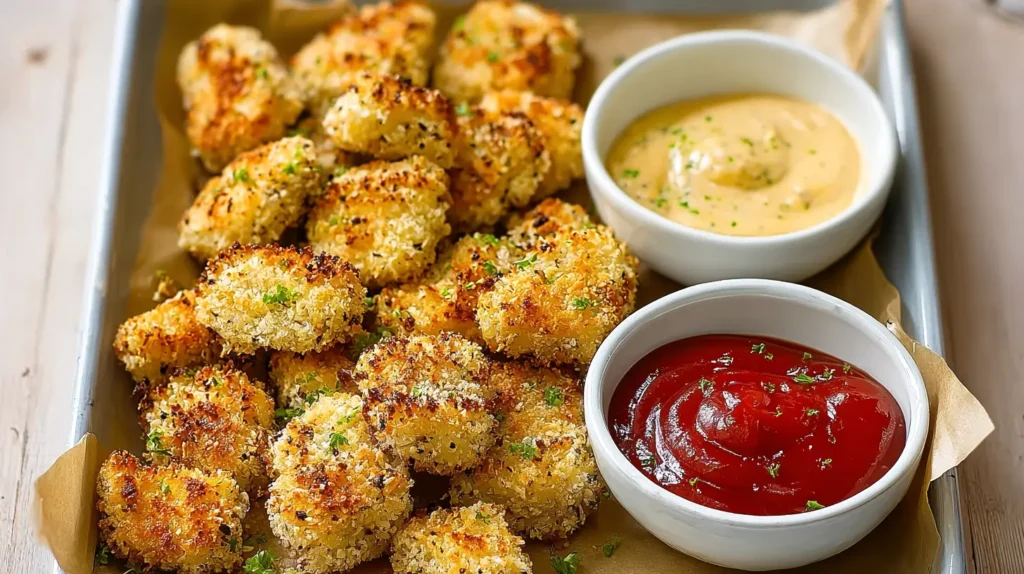 chicken nugget tray, parmesan, super bowl party food