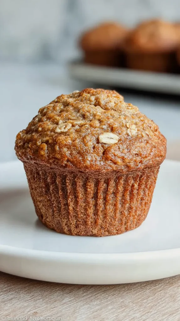 single banana oat muffin