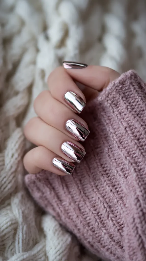 chrome manicure