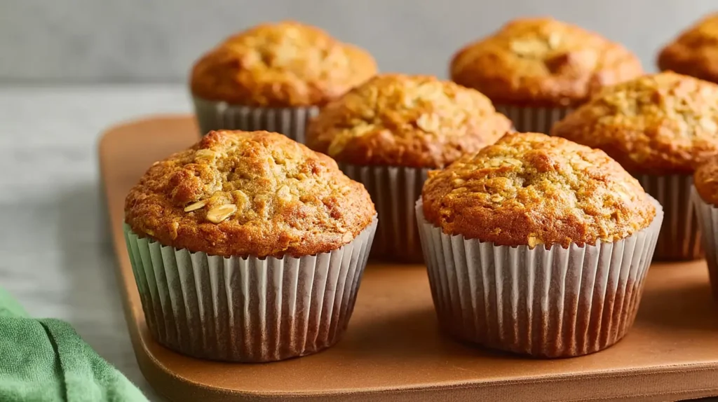 banana oat muffins