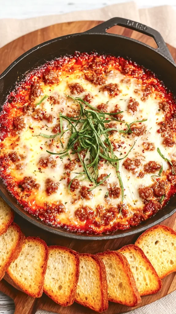 pizza skillet dip