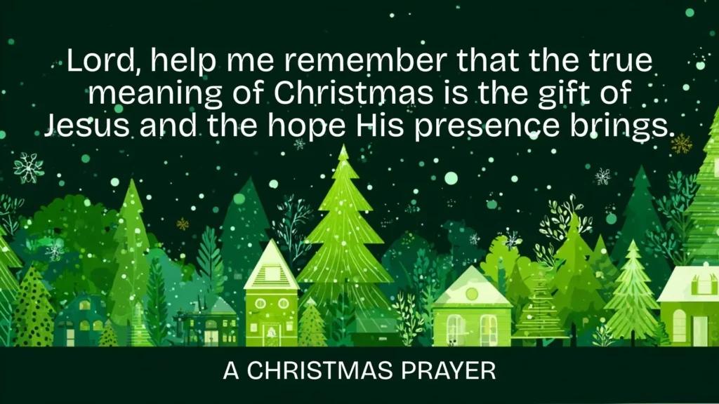 Christmas prayer