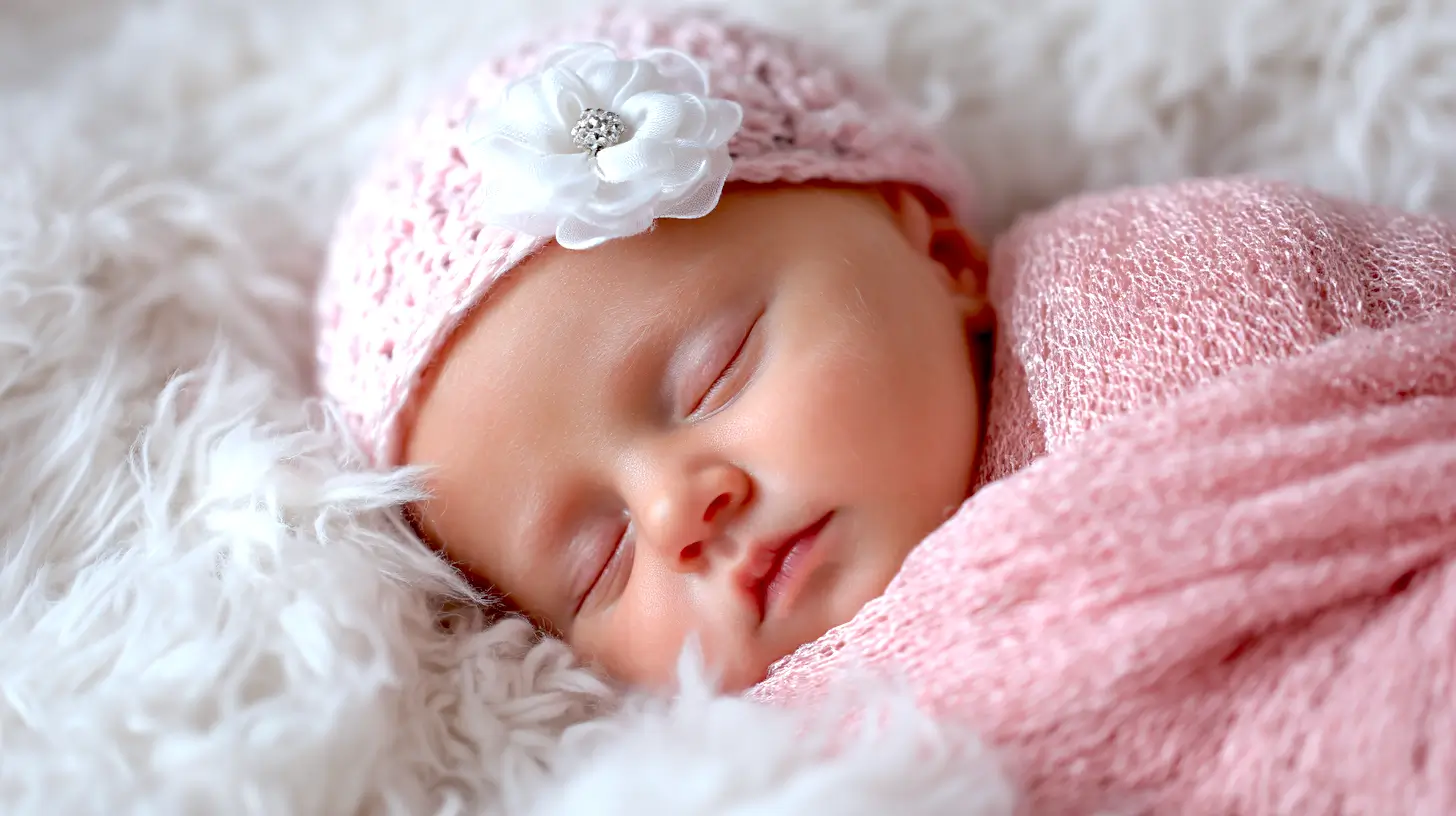 sleeping newborn female