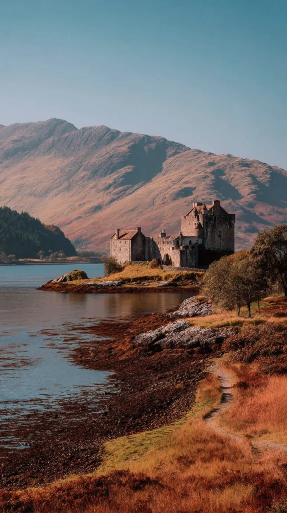 scotland wallpaper, mountain, outdoor, castle