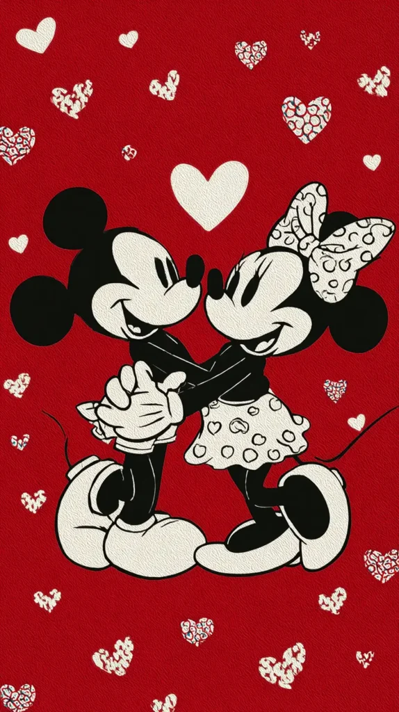 Minnie and Mickey Mouse 