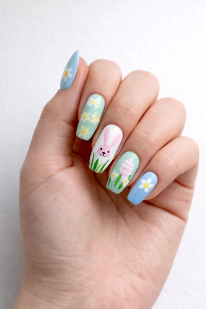 aesthetic Easter nail ideas