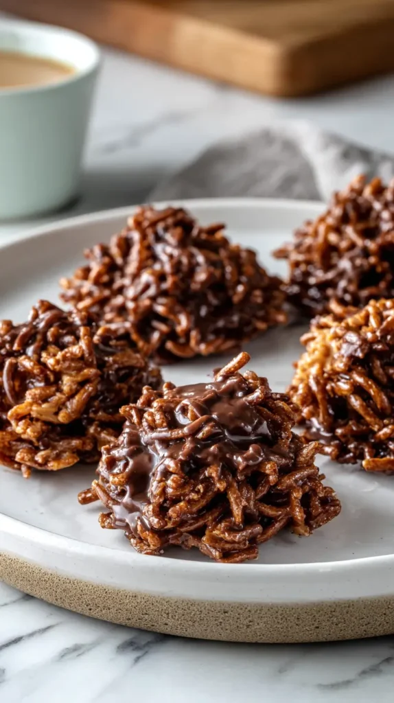 chocolate coconut haystacks