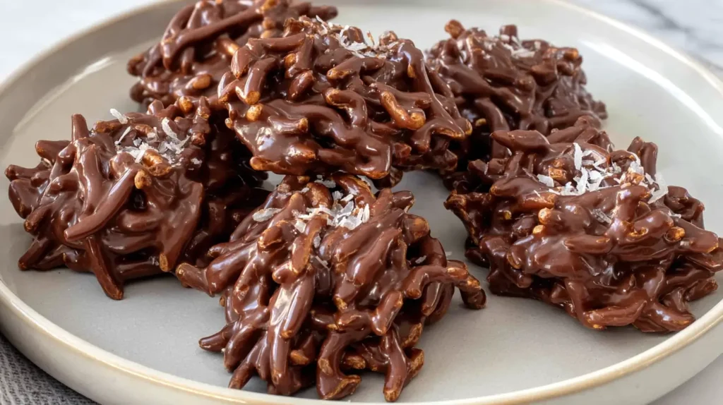 chocolate coconut haystacks