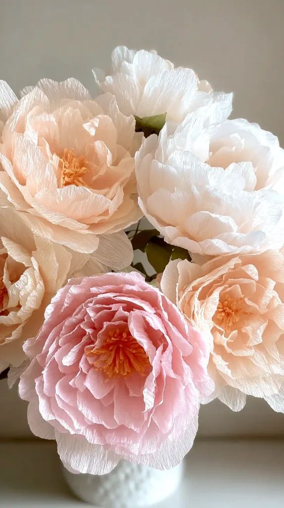 peony paper craft flowers