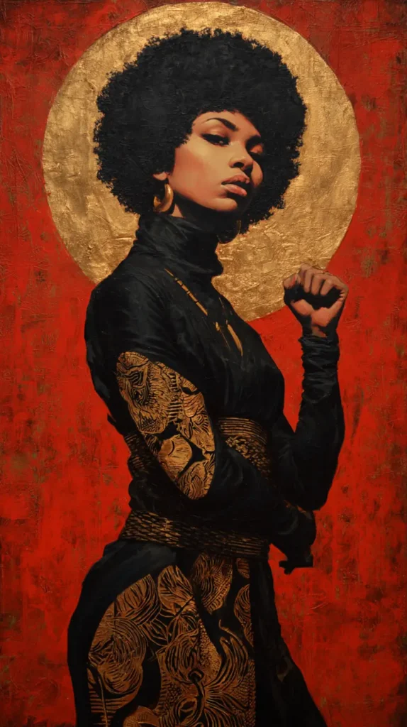 African woman, strong, powerful, beautiful 