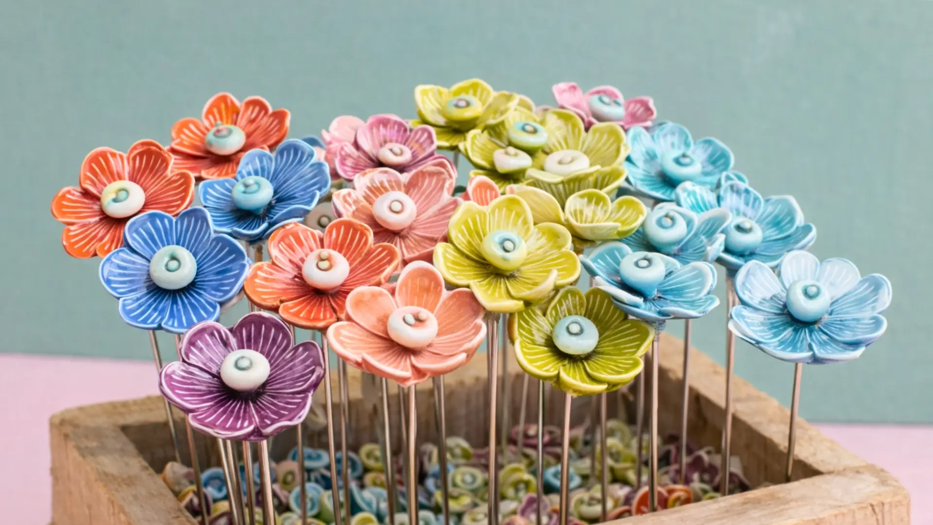 clay flower crafts