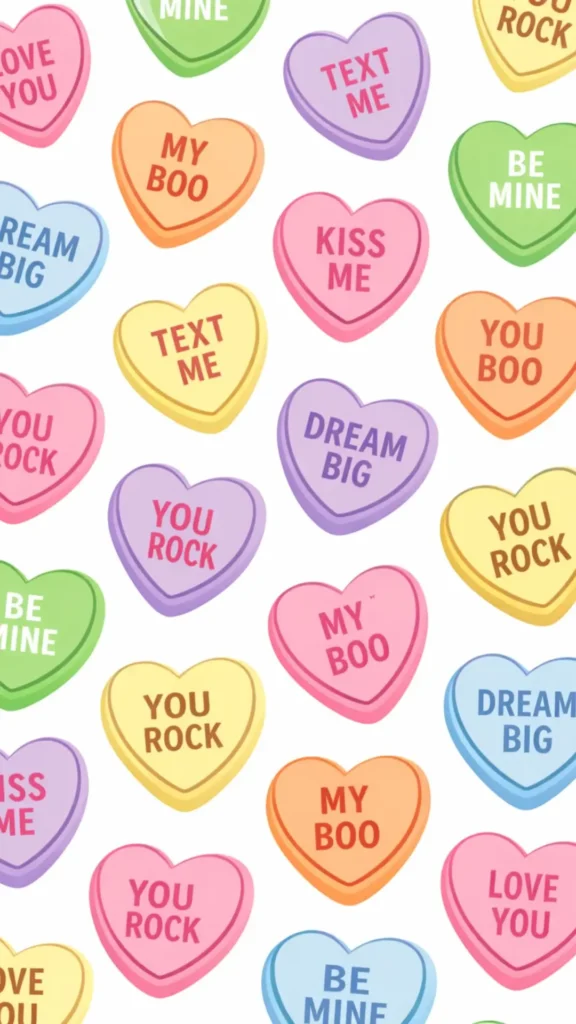Valentine conversation hearts
